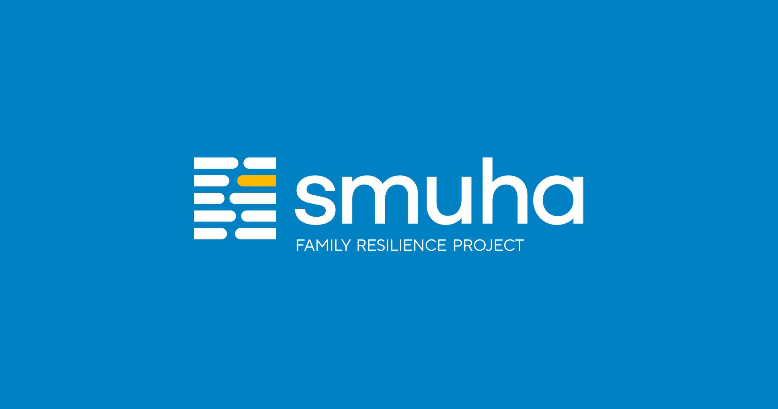 Smuha Family Centre Logo in the blue background
