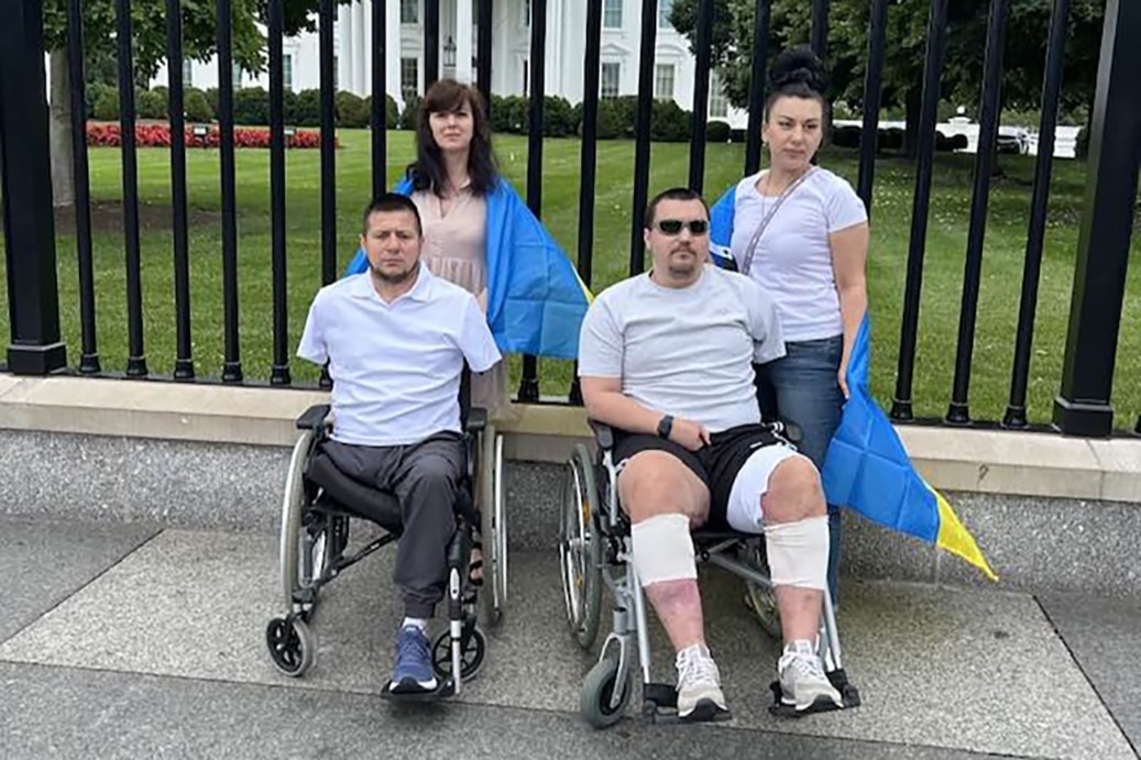 Oleksandr Vikhruk and Maksym Radiuk, Ukrainian amputee defenders, on their recovery journey in the US.