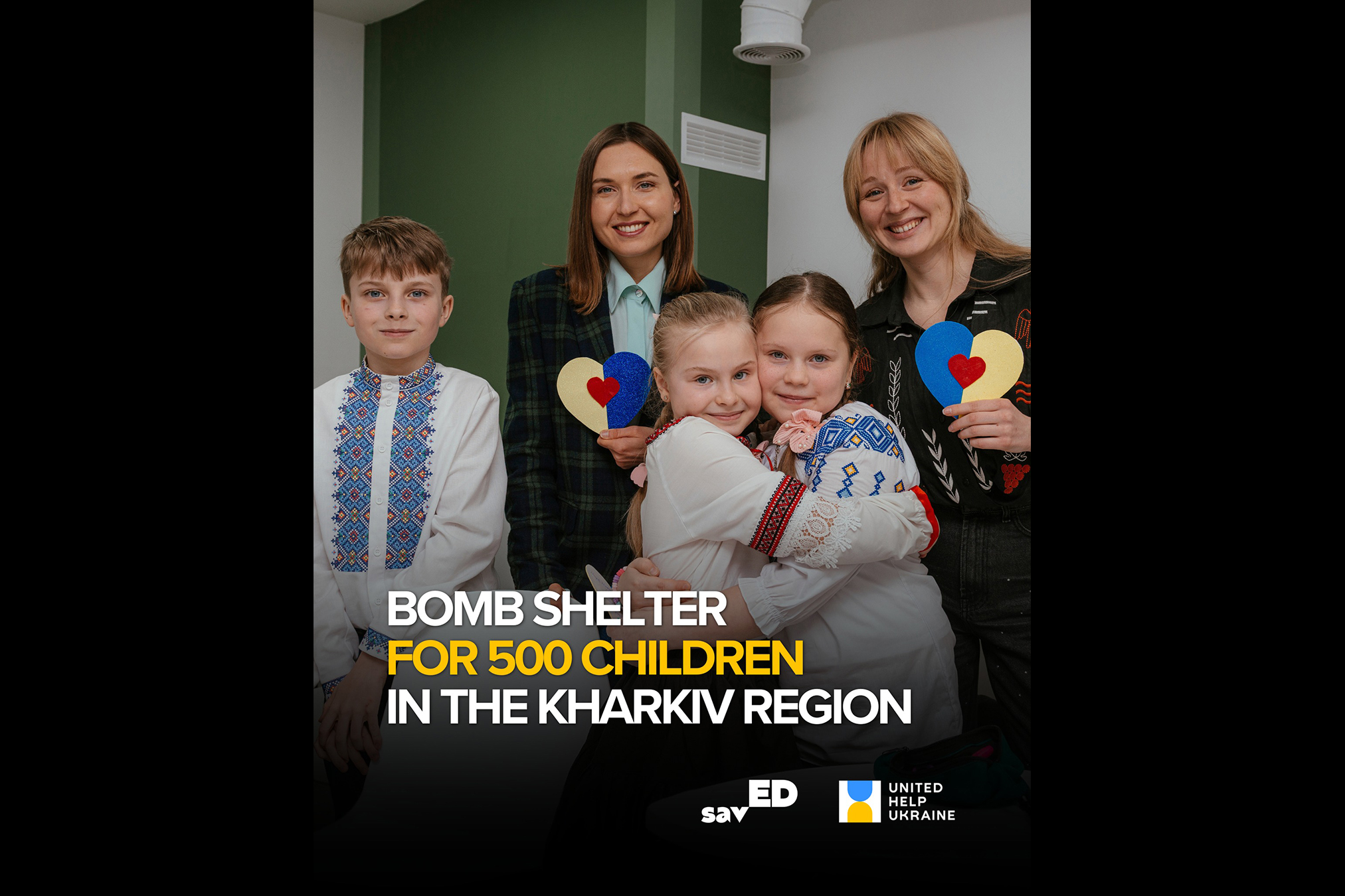 bomb shelter for children in Kharkiv
